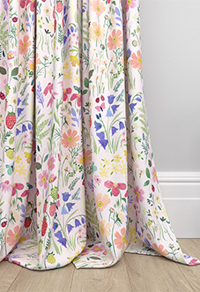 Wee Blue Bell Secret Garden, Rose - Made to Measure Curtains